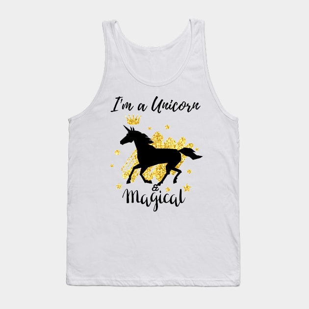 I'm Unicorn & Magical Edit Tank Top by Kachanan@BoonyaShop